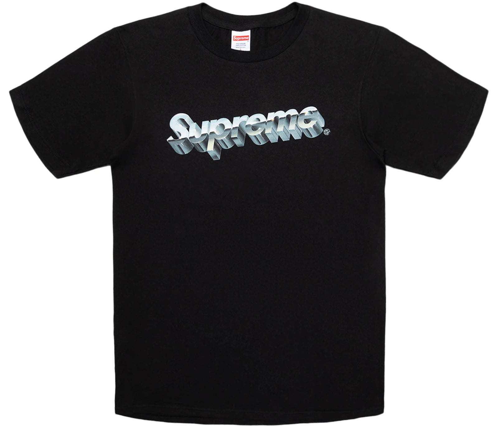 Supreme Chrome Logo Tee Black