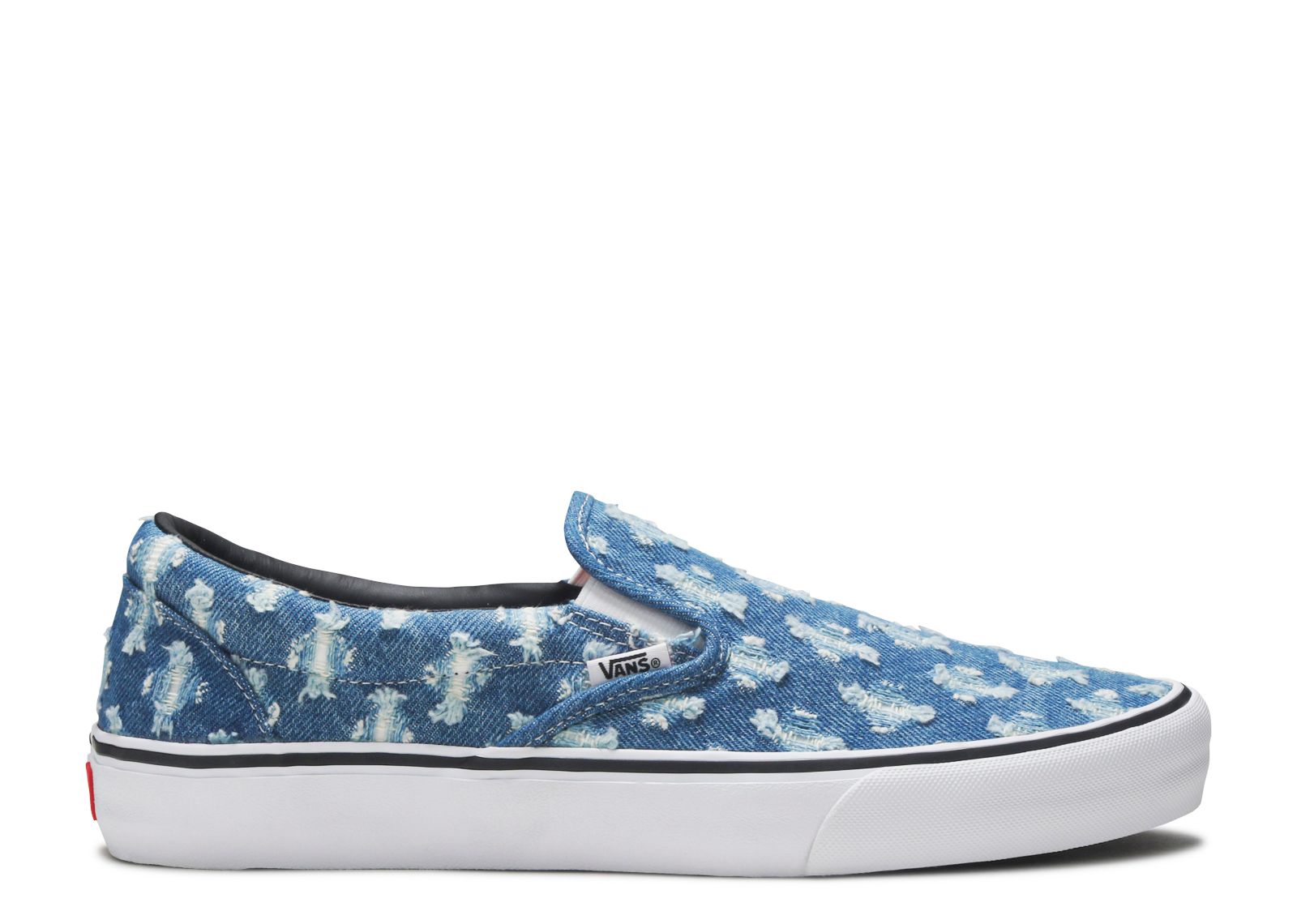 Supreme x Slip-On Blue Hole Punch Denim