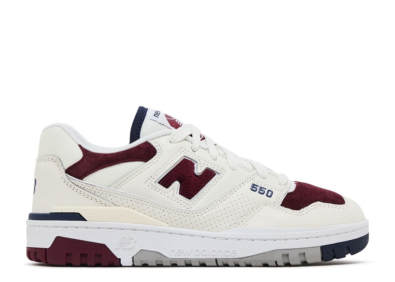 550 Suede Toe Pack - Burgundy Navy