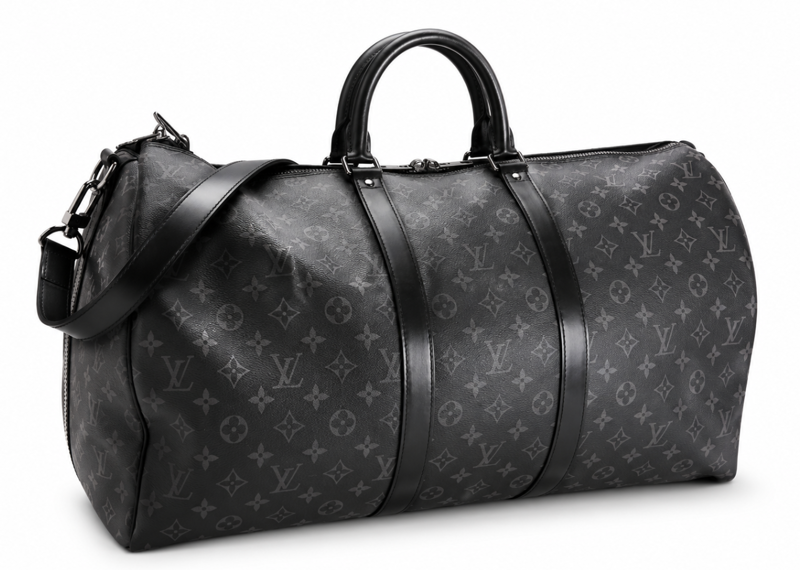 Louis Vuitton Keepall Bandouliere 55 Black/Grey