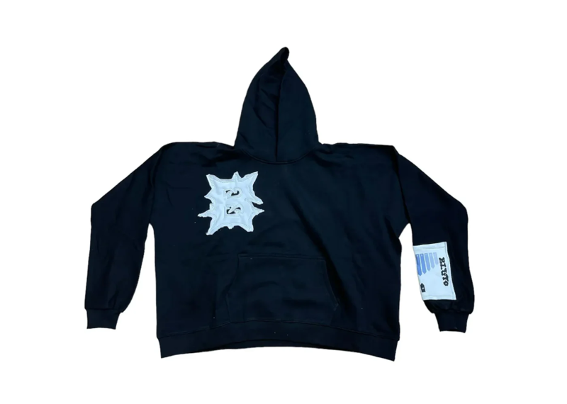 BILLIONAIRE STUDIOS BLOO GRADIENT SCALE HOODIE BLACK