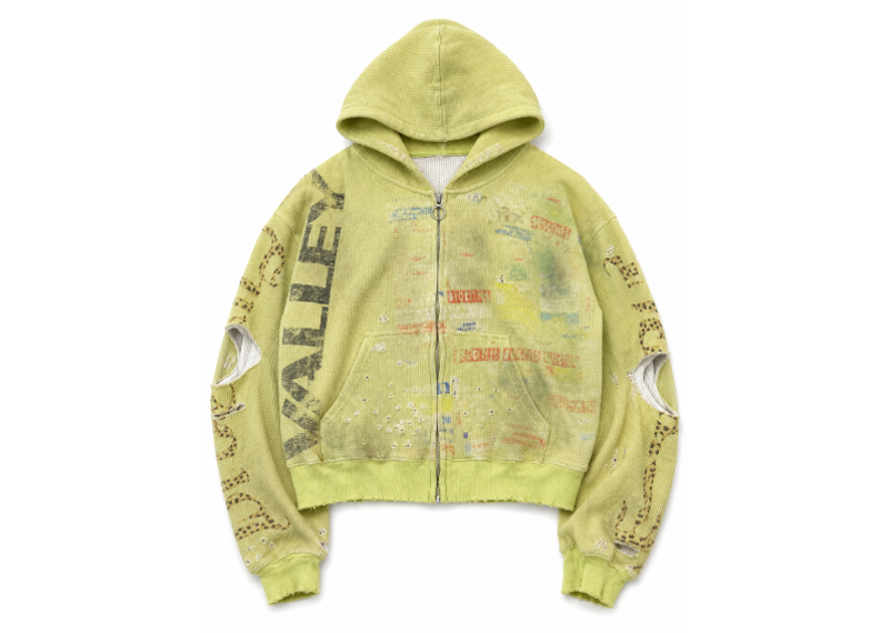 VALE FOREVER THERMAL ZIP UP LIME GREEN