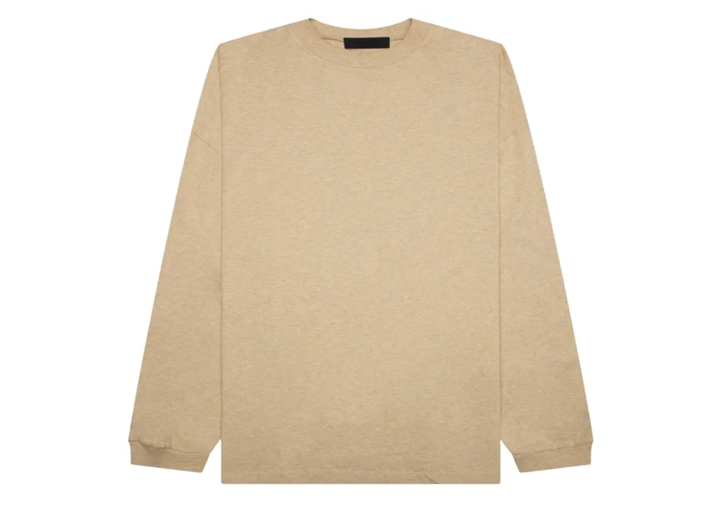 Fear of God Essentials Long-Sleeve Tee Gold Heather