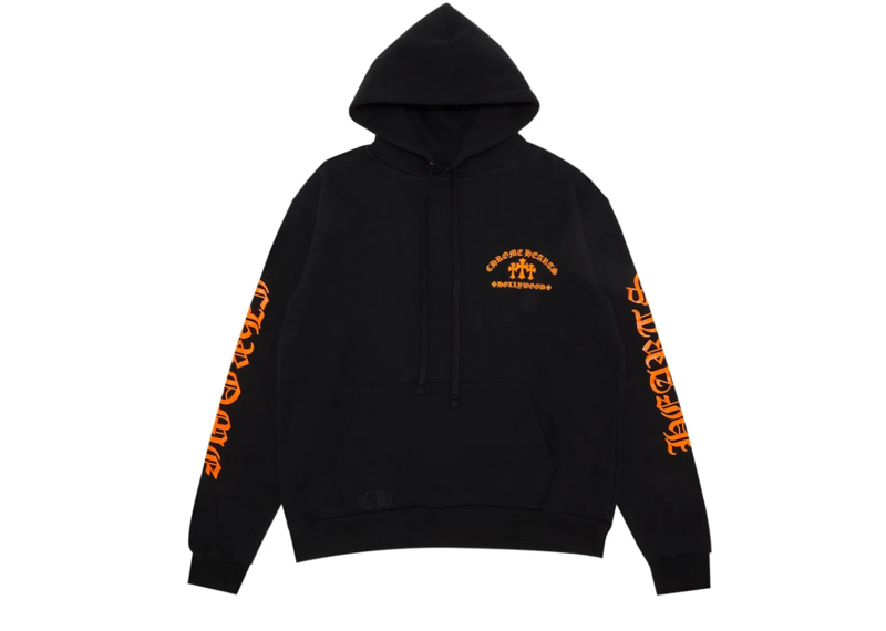 Chrome Hearts Orange King Taco Hoodie Black