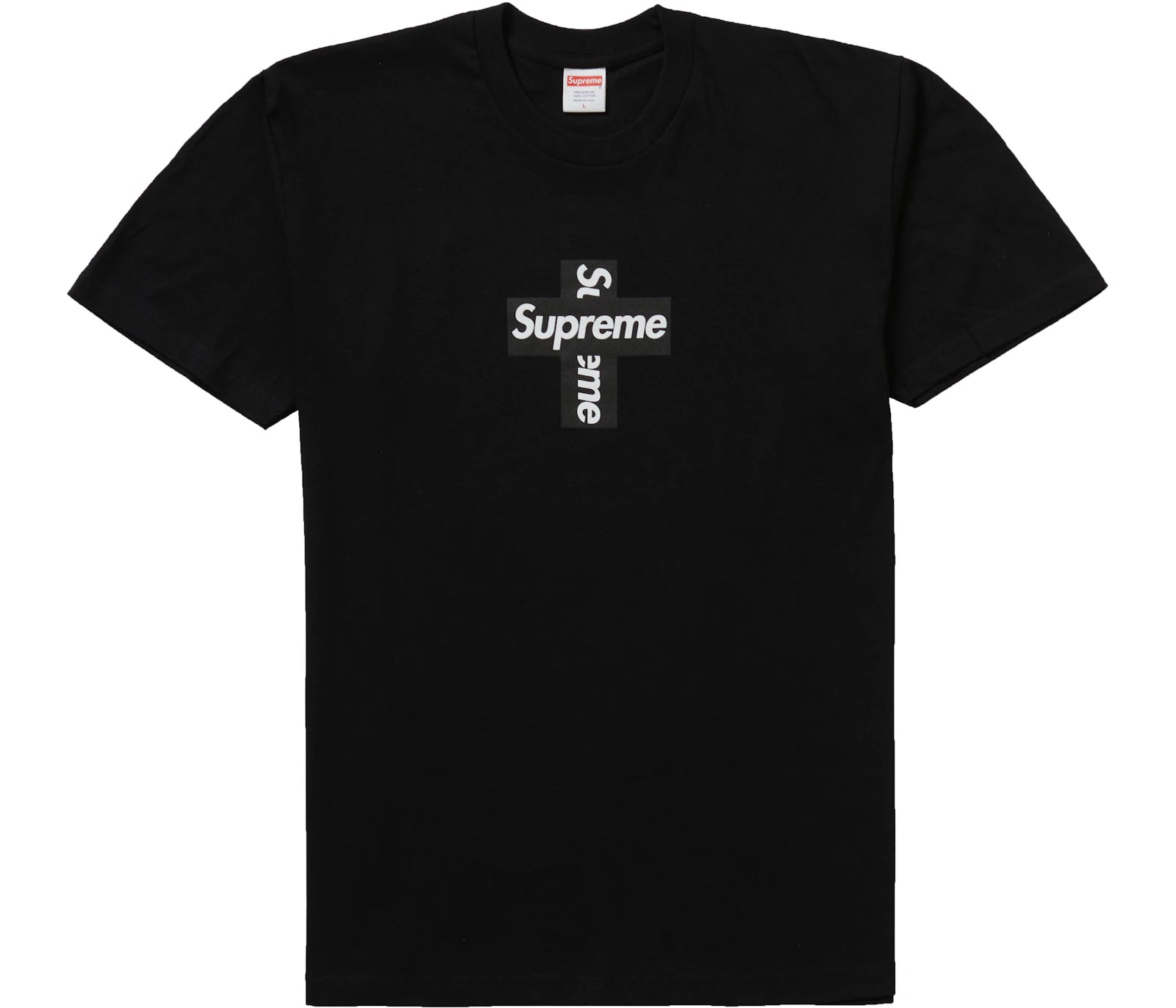 Supreme Cross Box Logo Tee Black
