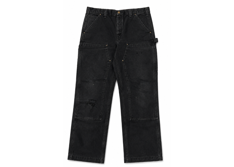 Carhartt Vintage Double Knee Distressed Denim Knee Blowout