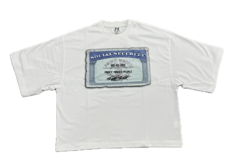 PROFIT MINDED SSN TEE WHITE