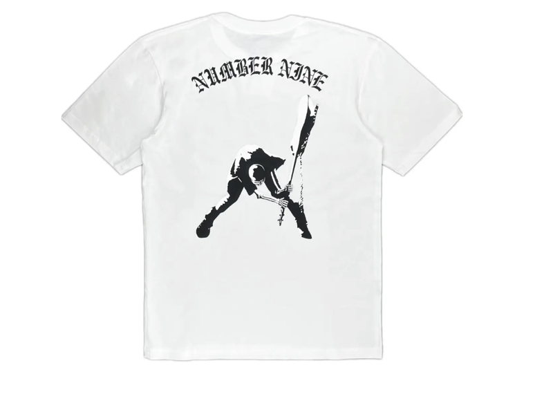 Number (N)ine The Clash Double Skull Skeleton Tshirt