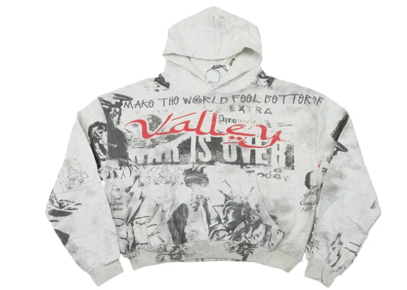 Vale Forever Mural Hoodie Grey