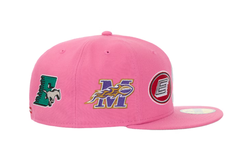 Supreme Mascots S Logo New Era 59Fifty Fitted Cap Pink