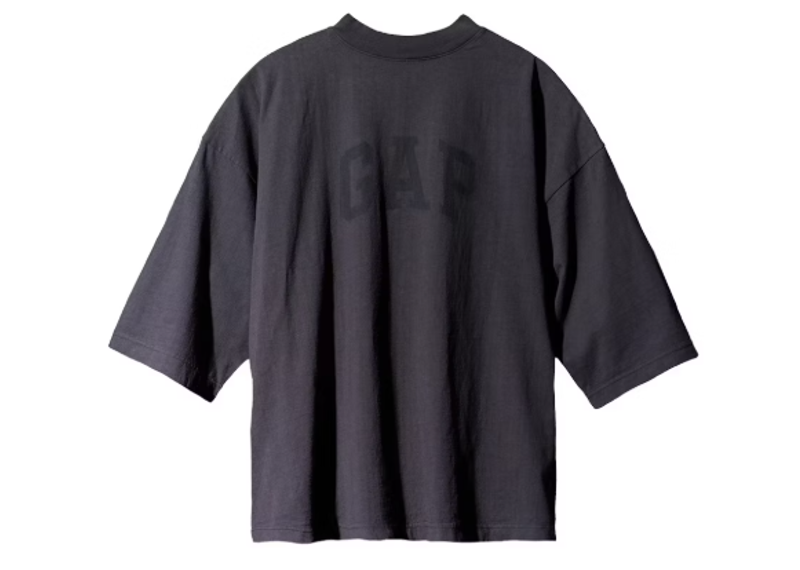 Yeezy Gap Engineered by Balenciaga Dove 3/4 Sleeve Tee Washed Black