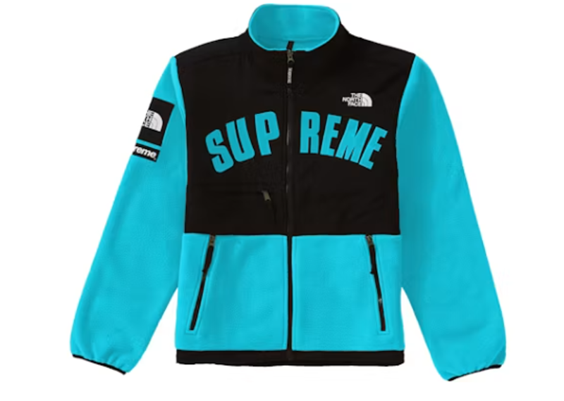 Supreme The North Face Arc Logo Denali Fleece Jacket Teal