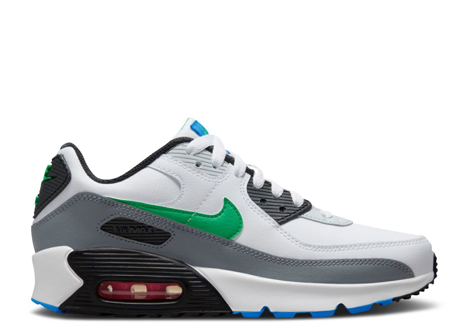 Air Max 90 Leather GS White Stadium Green