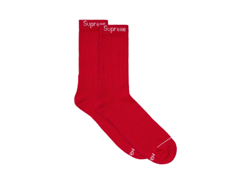 Supreme Hanes Socks (1 Pair) - Red