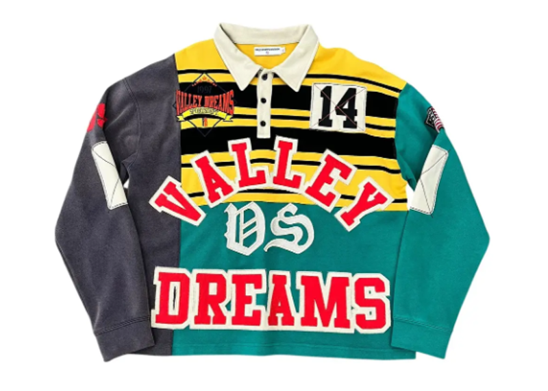 Vale Forever Classic Rugby Polo Green Red Yellow
