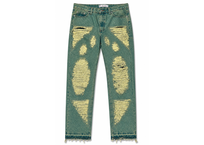VALE FOREVER EARLY SEASON BLUE DISTRESSED JEANS