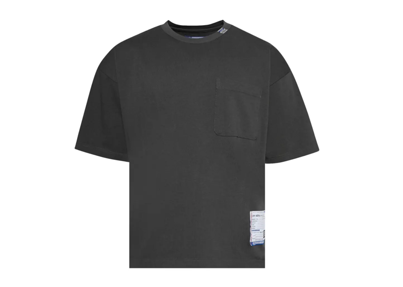 Maison Mihara Yasuhiro Heavy Weight Jersey Pocket Short-Sleeve Tee Dark Grey