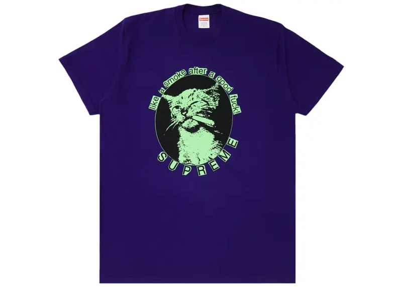 Supreme Smoke Tee Purple