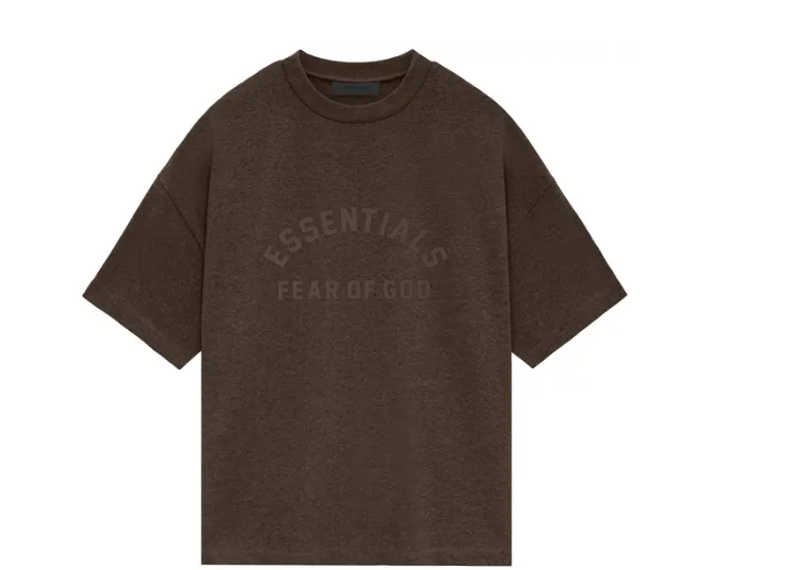 Fear of God Essentials Heavy Short-Sleeve Tee Heather Wood