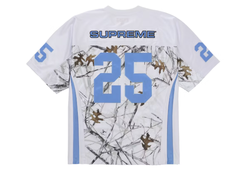 Supreme Breast Cancer Awareness Football Jersey Blue Snow