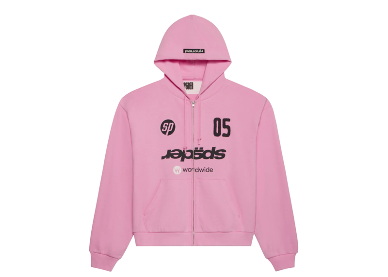 SP5DER GLOBAL WEB ZIP HOODIE