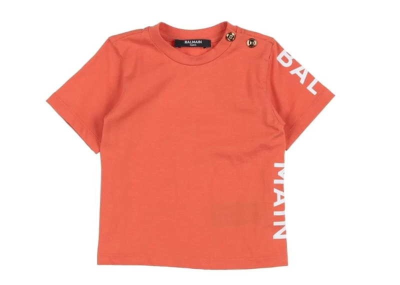 BALMAIN KIDS ORANGE TEE