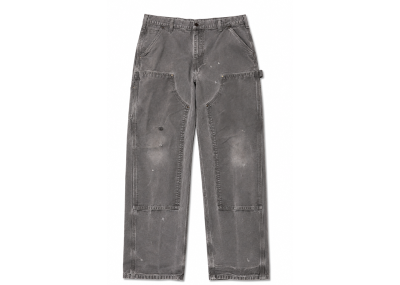 CARHARTT VINTAGE DOUBLE KNEE GREY DISTRESSED