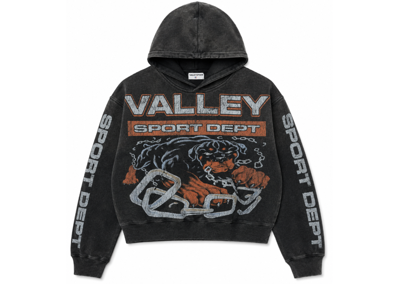 Vale Forever Big Dog Hoodie Pullover Hoodie Black