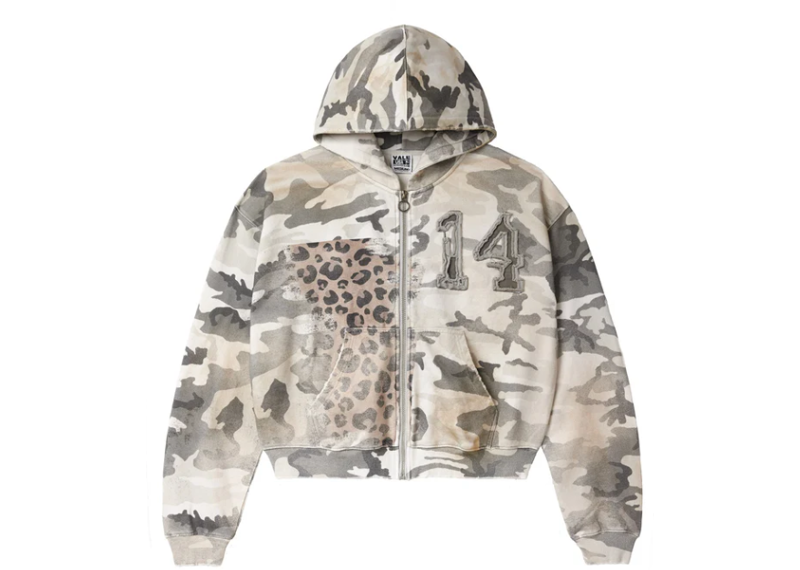 Vale Winter Camo Zip-Up Hoodie