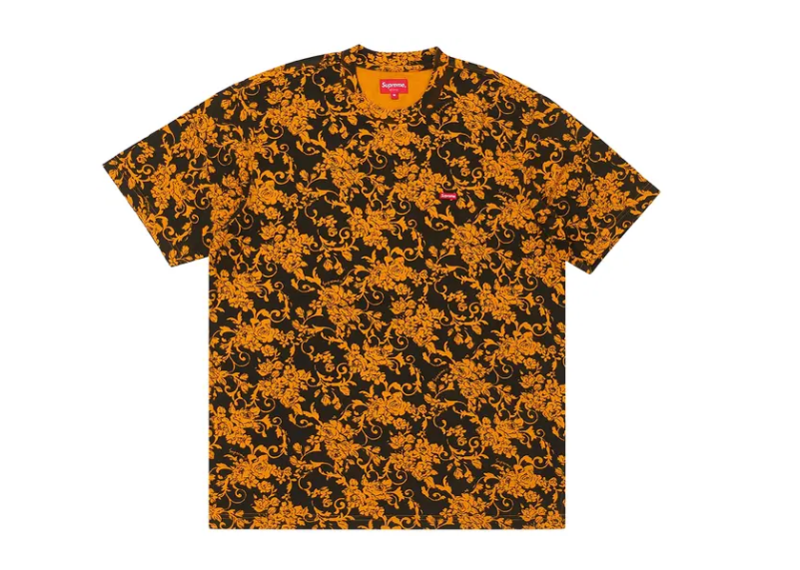 Supreme Small Box Tee Black Floral