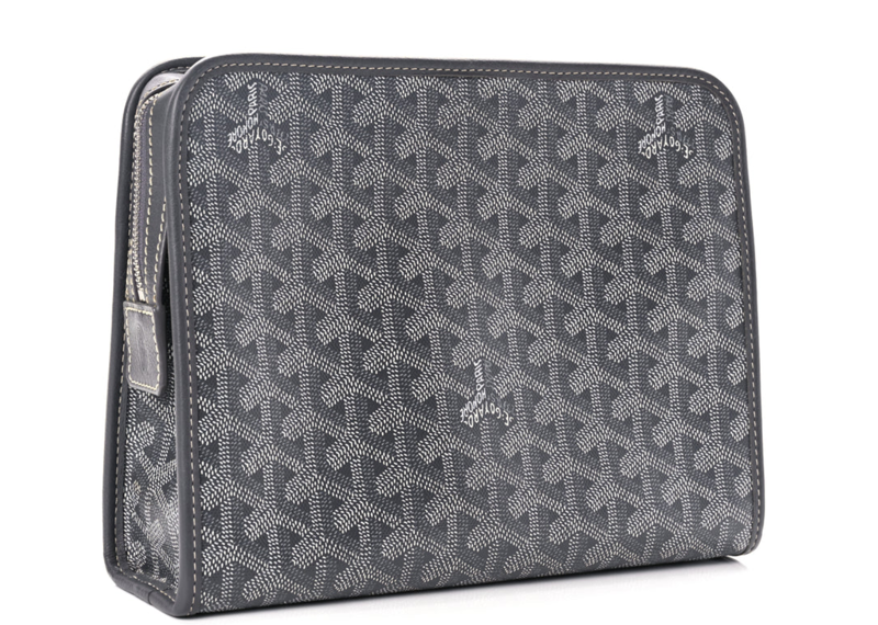 Goyard Goyardine Jouvence Toiletry Pouch Grey
