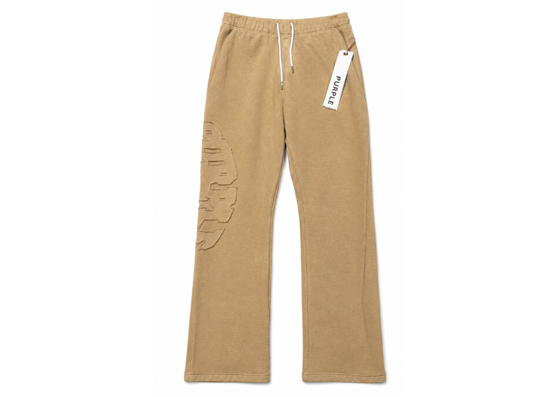 PURPLE BRAND BROWN LOGO SWEATS