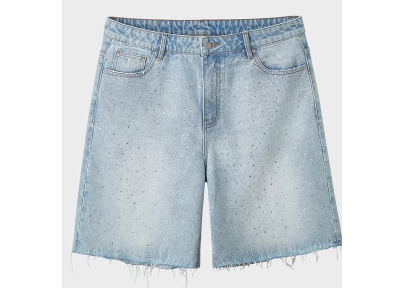 HMDDLA BILLIE JEAN JORTS!!! (LIGHT WASH)