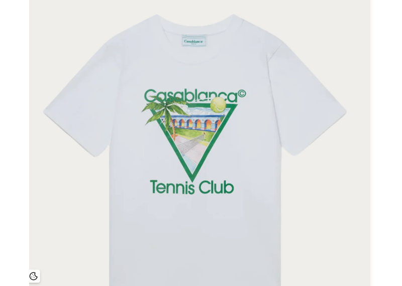 Casablanca Tennis Club Icon T-Shirt White
