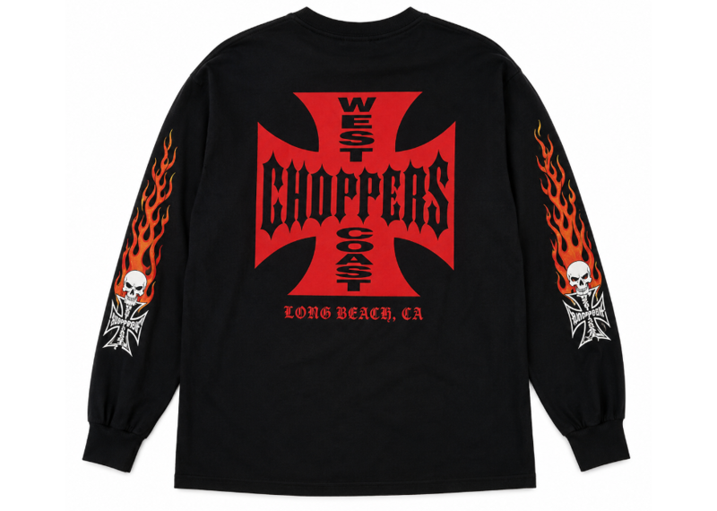 West Coast Choppers CFL logo Long Sleeve T-Shirt
