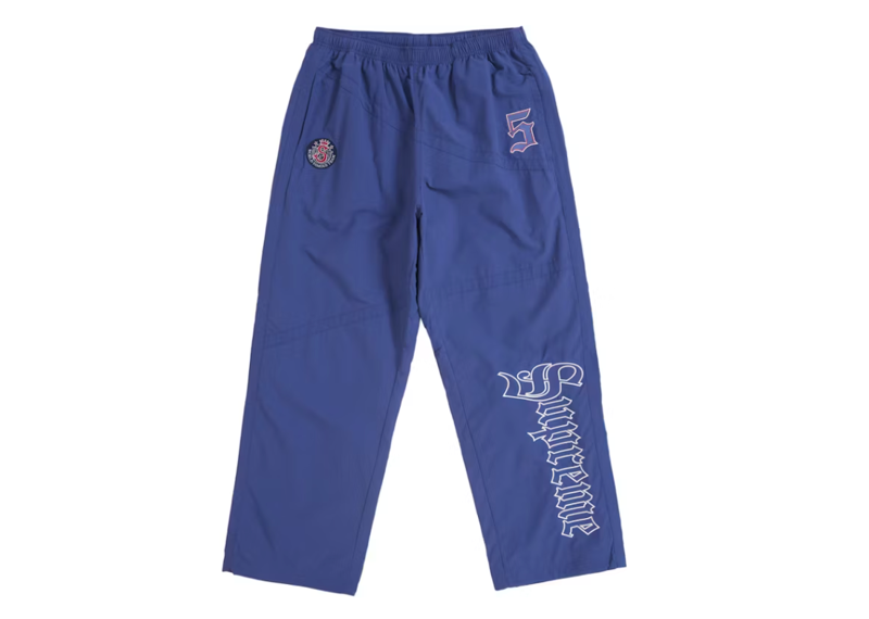 Supreme Old English Track Pant Light Navy