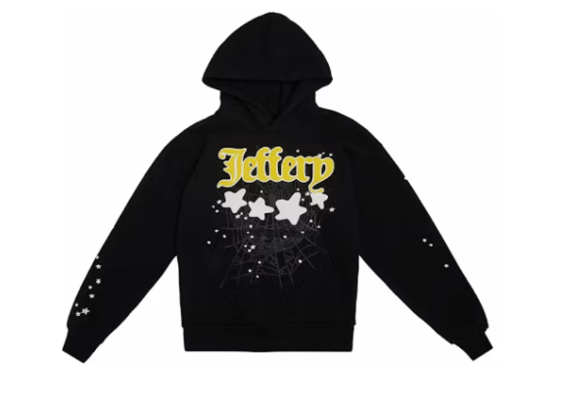 Sp5der Jeffery Hoodie Black