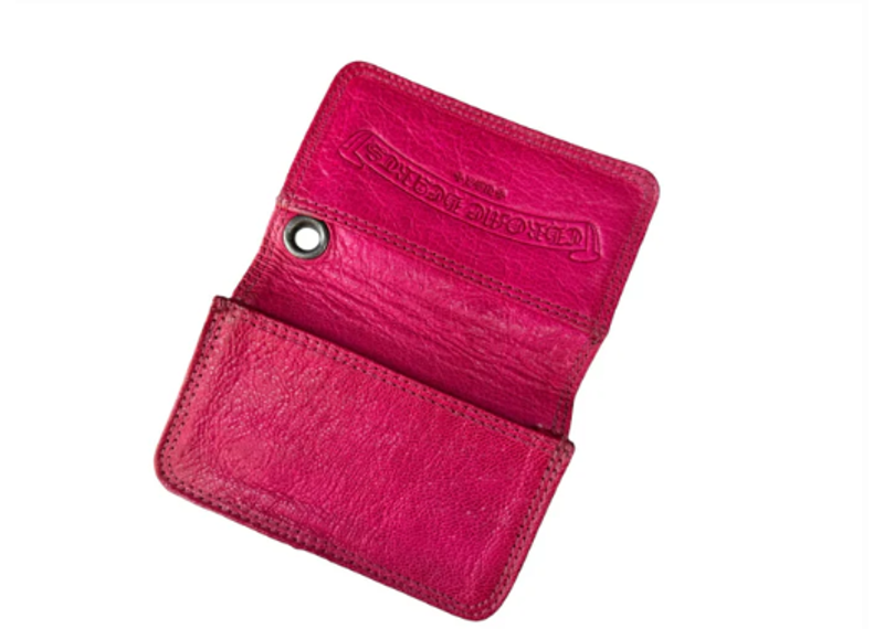 Chrome Hearts Scroll Wallet Red