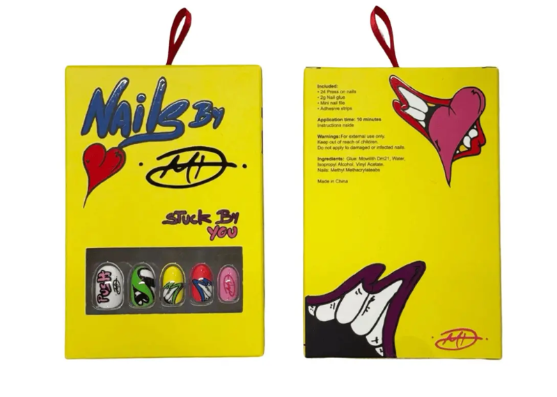 Matty Boy  Stuck By You Press On Nails Multicolor