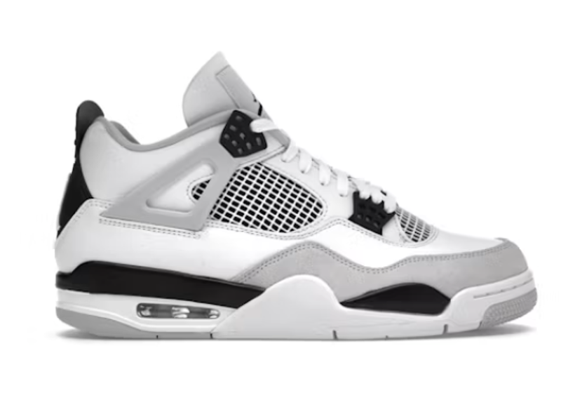 AIR JORDAN 4 RETRO MILITARY BLACK (YELLOWING)