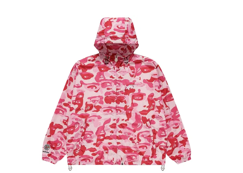 BAPE x KidSuper Camo Lightweight Jacket Pink