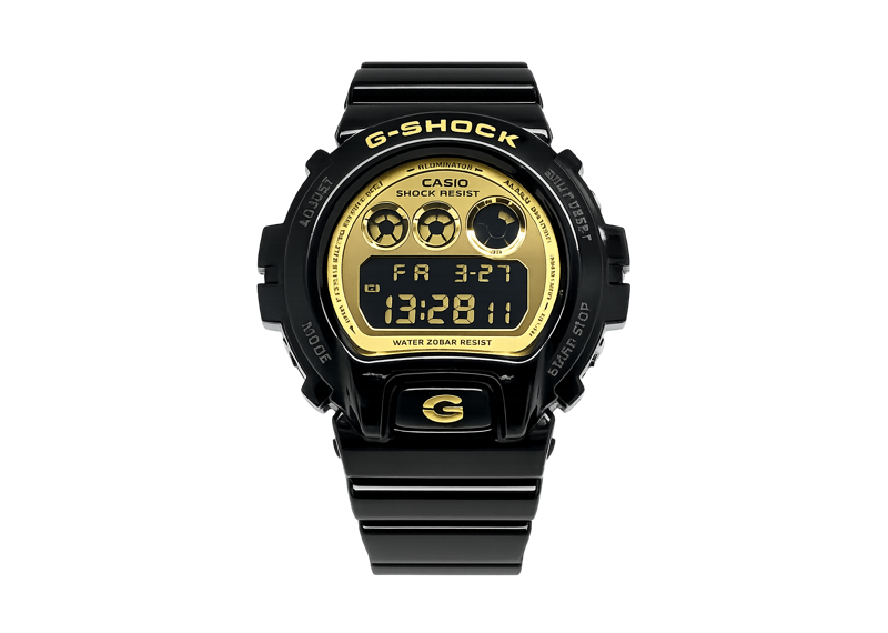 G SHOCK Black x Gold Reverse LCD Black Gold