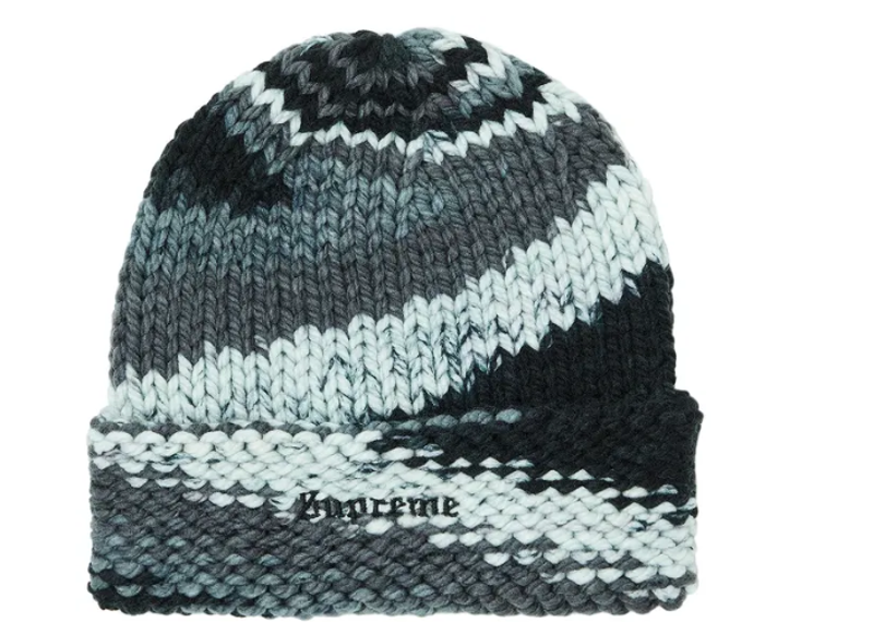 Supreme Gradient Spacedye Beanie Black