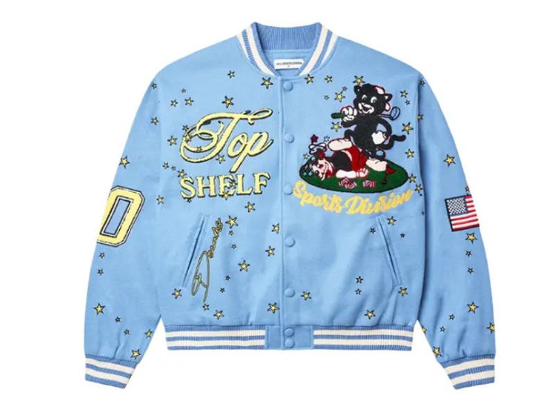 Vale Forever Skyhigh Varsity Jacket Blue