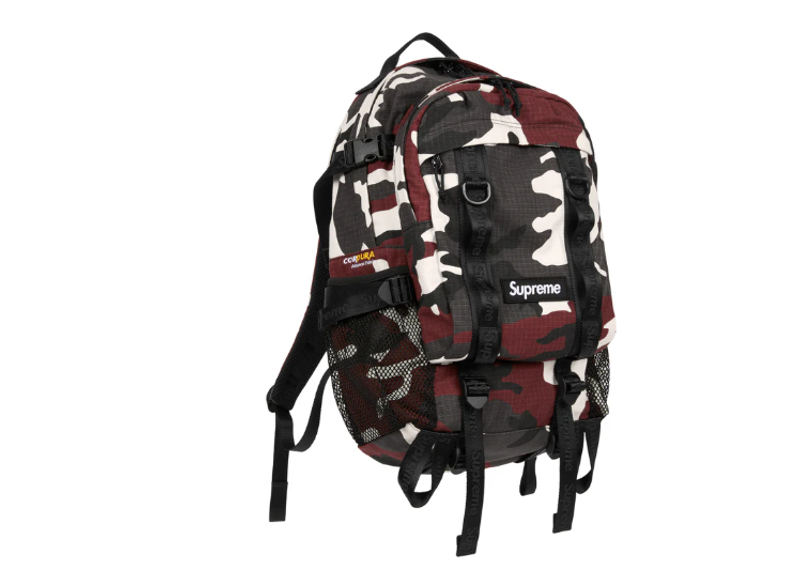 Supreme Logo Backpack (SS26) Red Camo
