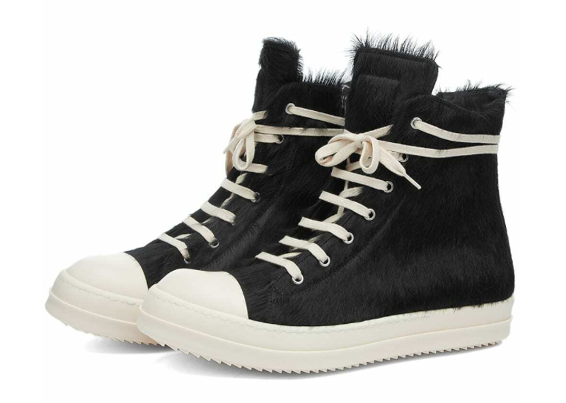 Rick Owens Pony Hair Low Sneaker
