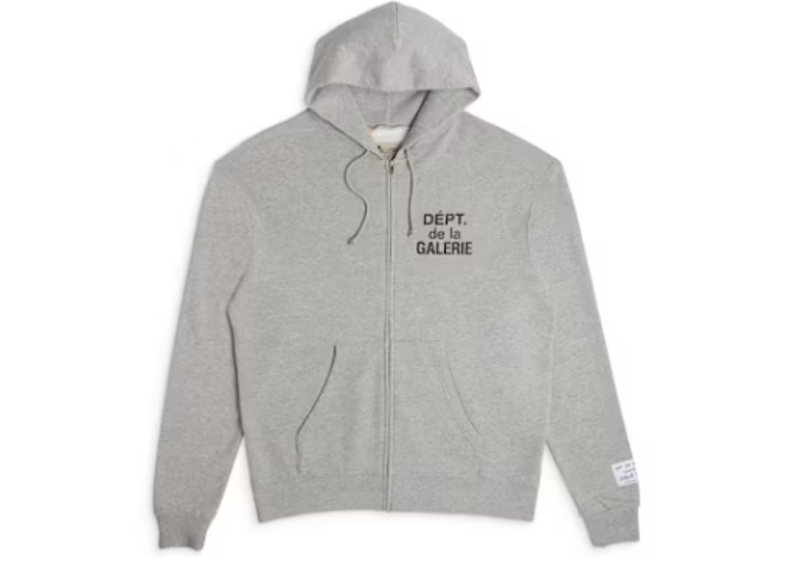 Gallery Dept. French Zip Hoodie Heather Grey