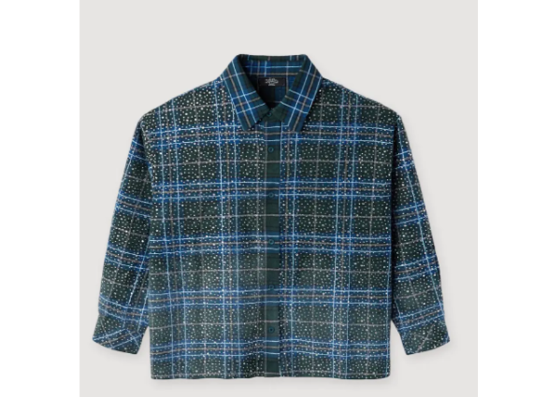 HMDDLA Disco Flannel Blue Green