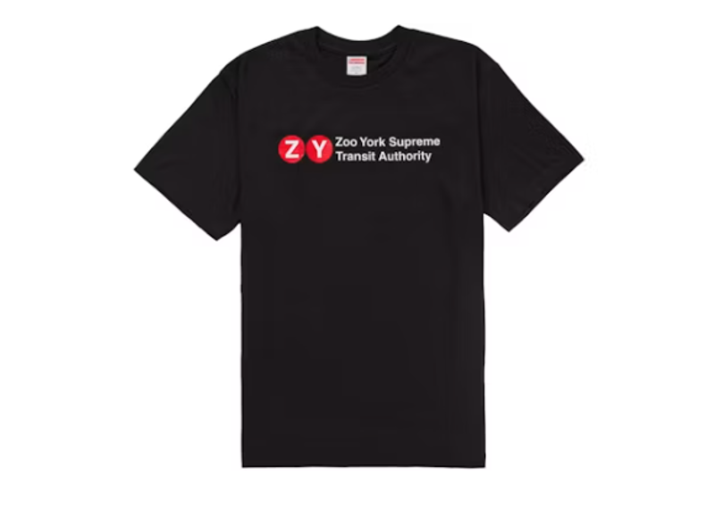 Supreme Zoo York Transit Tee Black
