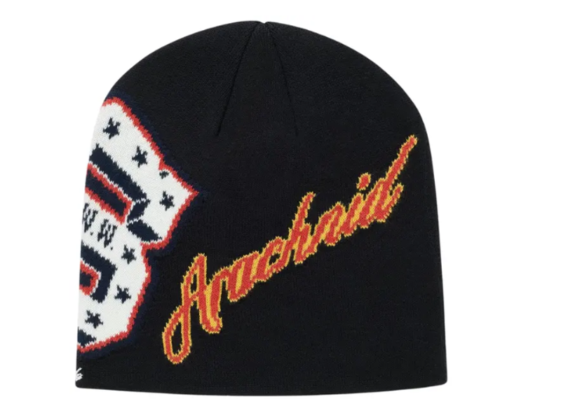 Sp5der Varsity Skully Black